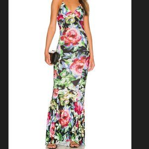 Norma Kamali Low Back Fishtail Gown NWT